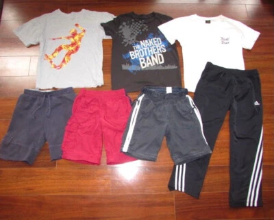 GYMBOREE Old Navy GAP KIDS ADiDAS ~Boy's 7 ~ VINTAGE Y2K Shirts Shorts Pants LOT - Image 1 of 4