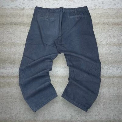 Pantalones de Pana Izod De Colección Gris Oscuro Algodón Regular Pierna Recta Calce Y2K Foto 1 de 4