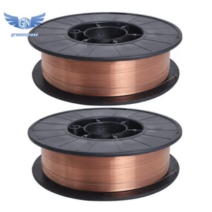 2Pack 11-lb Roll ER70S-6 .030" (0.8mm) Mild Steel MIG Welding Wire - Picture 1 of 8