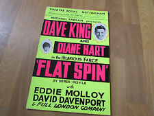 FLAT SPIN  Dave KING & HART 1966  Theatre Royal  NOTTINGHAM  Original Poster