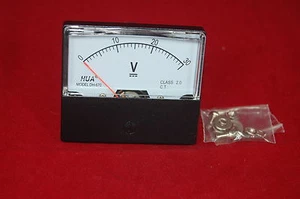 1PC DC 0-30V Analog Voltmeter Panel Voltage Meter  60*70MM  directly Connect - Picture 1 of 3