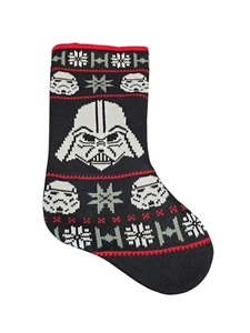 Star Wars Darth Vader + Stormtrooper + Tie Fighter Knit Christmas Stocking - Picture 1 of 2