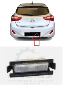 NEW FOR HYUNDAI I30 2012-2017 REAR BUMPER NUMBER PLATE LIGHT LAMP RIGHT GENUINE - Picture 1 of 2