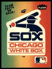 1982 Fleer MLB Logo Stickers W/Team Stats #NNO Chicago White Sox