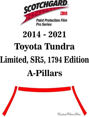 3M Scotchgard Paint Protection Pro Series 2017 2018 2019 2020 2021 Toyota Tundra - Image 1 of 3