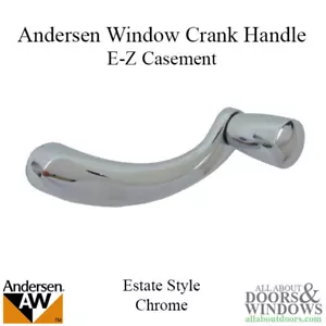 Andersen Window Crank Handle For Casement Window Estate Style Chrome Handle - Picture 1 of 2