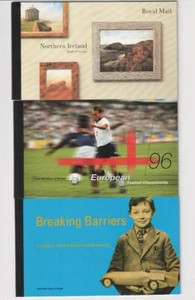 QEII Prestige Booklets, 1994 N Ireland, 1996 Football, 1998 Breaking Barriers - Picture 1 of 1
