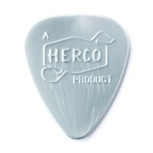 Herco VINTAGE 66 Heavy Silver Nylon Guitar Picks / Plectrums  -  Pack of 6 Picks