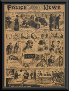 1888 Jack The Ripper Newspaper Cover Reprint On 100 Year Old Paper P029 - Picture 1 of 1
