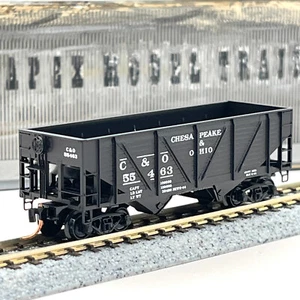 Micro-Trains 57070 Chesapeake Ohio 2 Bay Composite Open Hopper C&O 55463 N Scale - Picture 1 of 11