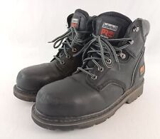 Timberland PRO 6" Pit Boss Steel Toe Boots Men 7.5 M Black Work Safety