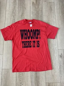 Vtg 90s Single Stitch Whoomp There It Is T Shirt Mens L Hanes Red Rap R&B NWT - Picture 1 of 7