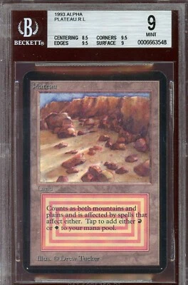 MINT BGS 9 Alpha Plateau ~ W/2x 9.5 SUBs ~ Vintage MTG/Magic!!! - Image 1 of 2