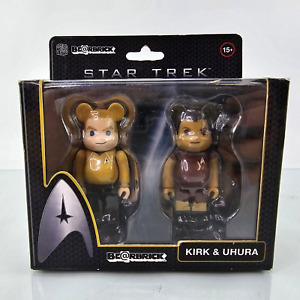 Be@rbrick Star Trek Kirk & Uhura Figures Bearbrick Collector Medicom NEW