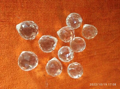 10 Palline Vetro Sfaccettato Per Lampadari Swarovski - Immagine 1 di 3