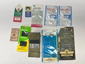 Large Assorted Sewing Needle Lot Some Vintage Singer Tapestry Home Repair - Picture 1 of 8