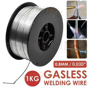 1-8KG Gasless Welding Wire MIG Flux Cored Wires Reel Spool Roll 0.8mm E71T-GS UK - Picture 1 of 14