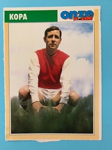 RAYMOND KOPA (REIMS) RARE 1991 FOOTBALL ROOKIE CARD WORLD ELEVEN (ANTBL38)
