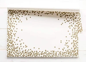 Kitchen Papers Confetti Gold Breakfast Lunch Dinner Disposable Placemats 30 S... - Picture 1 of 1