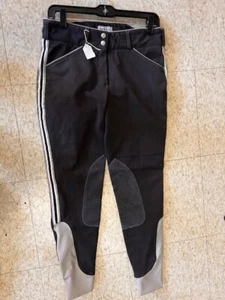 BREECHES**DOVER Ladies * Charcoal Grey w/Piping *Sz 28 waist *VGC* - Picture 1 of 4