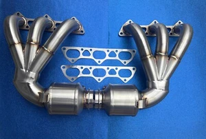 Porsche 991 S/T Model High Speed Stainless Manifold + 200 Series Sport Kats Ne - Picture 1 of 3