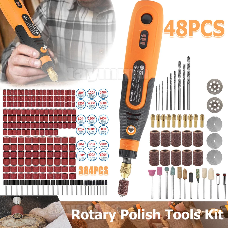 48pcs Abrasive for Dremel Rotary Tool Accessories Grinding Sanding Polishing Set - Image 1 of 1