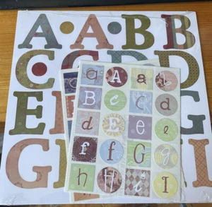 Creative Memories ABC Monograms Stickers - Jewel, Pastel, Primary, Earthy (New) - Picture 1 of 2