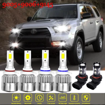 Faros antiniebla luces altas bajas para Toyota 4Runner 2003 2004 2005 - 6000 k LED Foto 1 de 4