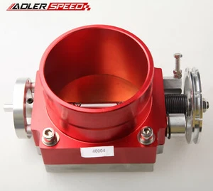Cuerpo de acelerador universal ADLERSPEED 90 mm CNC T6 aluminio rojo - Imagen 1 de 1