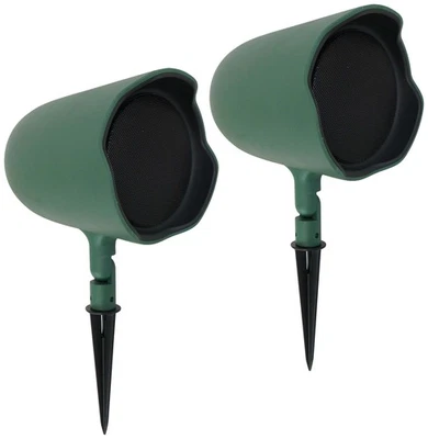 Pair JBL GSF6-GN 6.5" Landscape Ground Stake / Wall Mount 70v Commercial Speaker - Image 1 of 4