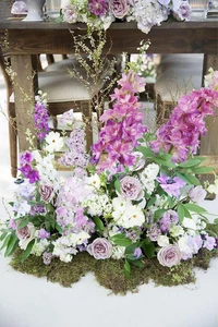 Artificial Flowers Faux Silk 6Pcs Purple Delphinium 32.3In Long Stem Larkspur - Picture 1 of 12