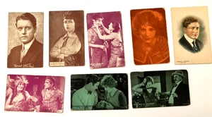 hollywood SILENT/TALKIES movie stars/scenes 1920s LOT ARCADE/postcard/cards(10) - Picture 1 of 2