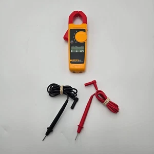 Pinza amperimétrica Fluke 323 True RMS amarilla usada funcional - Imagen 1 de 10