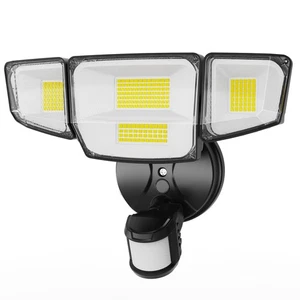 90W 10000LM LED Security Lights Motion Sensor Outdoor Lights, 4 Head Dusk to ... - Picture 1 of 7