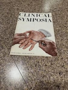 Clinical Symposia Vol 9 No 1, 1957 CIBA Surgical Hand Vintage Medical Magazine - Foto 1 di 2