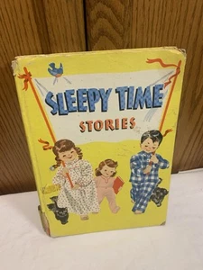 1945 Sleepy Time Stories Hardcover Book-20 Different Stories-Whitman Publishing - Picture 1 of 10