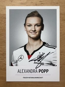 Alexandra Popp AK DFB Frauen 2015 Autogrammkarte original signiert - Bild 1 von 2