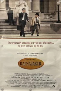 THE RAINMAKER Original One Sheet Movie Poster - 1997 - MATT DAMON - Picture 1 of 8