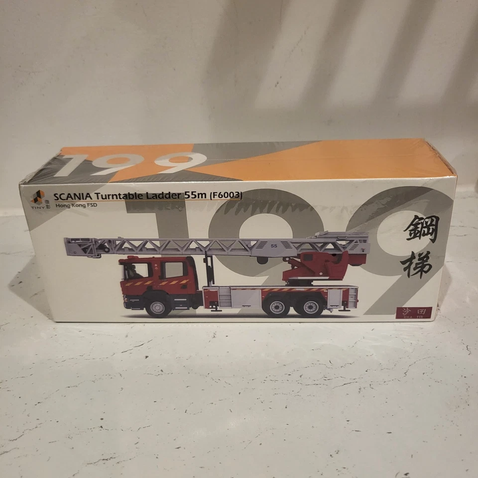Tiny City 199 1:76 Scania tocadiscos escalera 55M Hong Kong camión de bomberos F6003  Foto 1 de 1