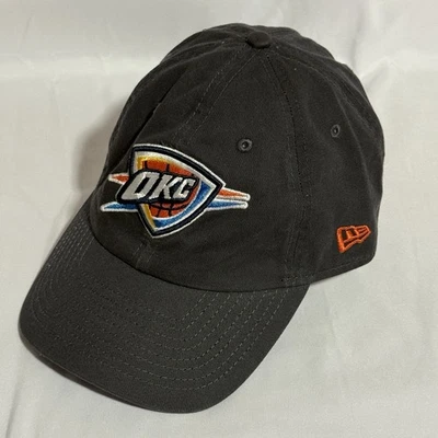 Oklahoma City Thunder NBA New Era Adjustable Strapback Dad Hat Gray - Image 1 of 4