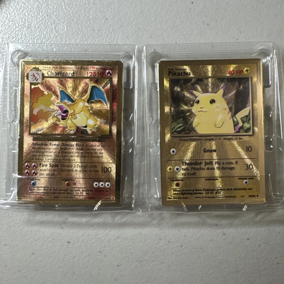 Pikachu Pokémon TCG Metal Individual Collectible Card Game Cards