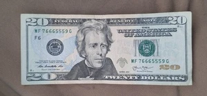 RARE Fancy Serial Number 🔥 2013 $20 Consecutive TRIPLES - 76665559 🔥 - Picture 1 of 3
