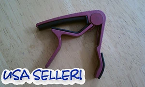 Acoustic/Electric Guitar Capo (dk. pink/red) FAST FREE USA SHIPPING!! - Picture 1 of 1