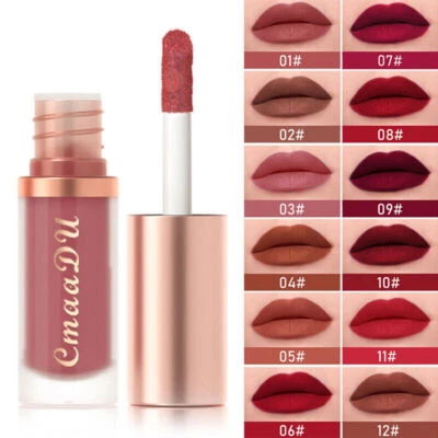 6-teiliges Set Lippenglanz Lippenstift matt Samt wasserdicht langlebig Make-up Set Geschenk