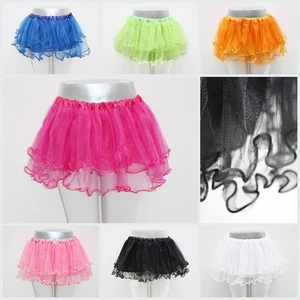NEU! Tütü Tutu Ballettrock Tüllrock für Freizeit Party Kinder Fasching Kostüm - Bild 1 von 9
