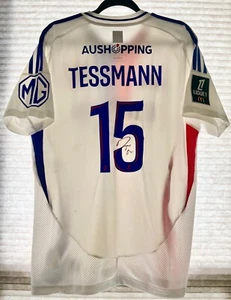 2024 Tanner Tessmann Authenticated Autogramm Match-Worn Lyon Trikot 1/1 - Bild 1 von 4