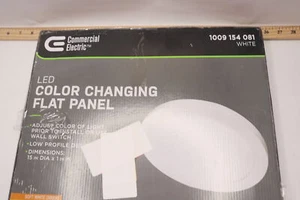 Integrated LED Round Flat Panel Ceiling Flush Mount Color Change 5CCT 22.5W 15" - Picture 1 of 4