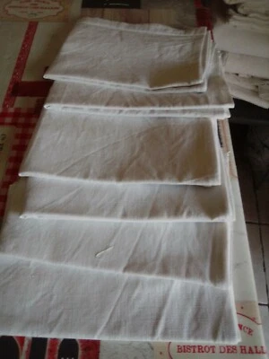 lot de 5 grands torchons  coton/ metis 45 x 60 - Photo 1/2
