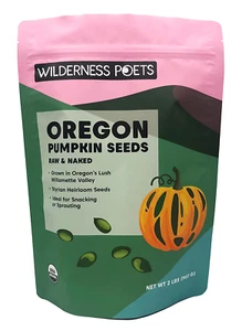 Oregon Pumpkin Seeds - Organic, Heirloom, Raw - No Shells, No Salt, Bulk Size (3 - Picture 1 of 10
