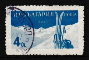 4st, BULGARIA 'Skis & Recreation Facilites' Stamp, issued 1958 - Used/VF - Picture 1 of 3